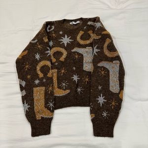Zara Jacquard Knit Sweater